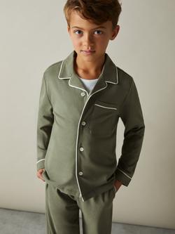 Reiss Kids' Myers Pyjamas - view 2, Sage Green