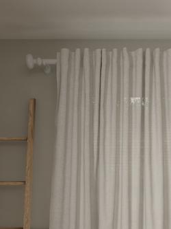 John Lewis Cotton/Linen Hidden Tab Voile Panel, Warm White