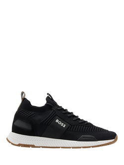 BOSS Lace-Up Trainers, Charcoal, Charcoal