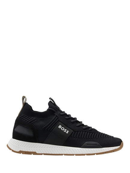 BOSS Lace-Up Trainers, Charcoal, Charcoal