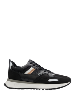 BOSS Lace-Up Trainers, Black, Black