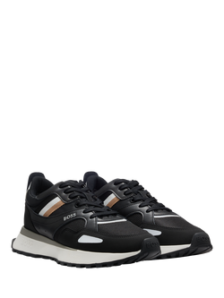 BOSS Lace-Up Trainers, Black - view 2, Black