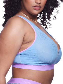 Lemonade Dolls Signature Lace Knickers, Light Blue - view 2, Light Blue