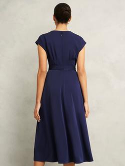 Hobbs Petite Radclyffe Flared Dress, Midnight - view 2, Midnight