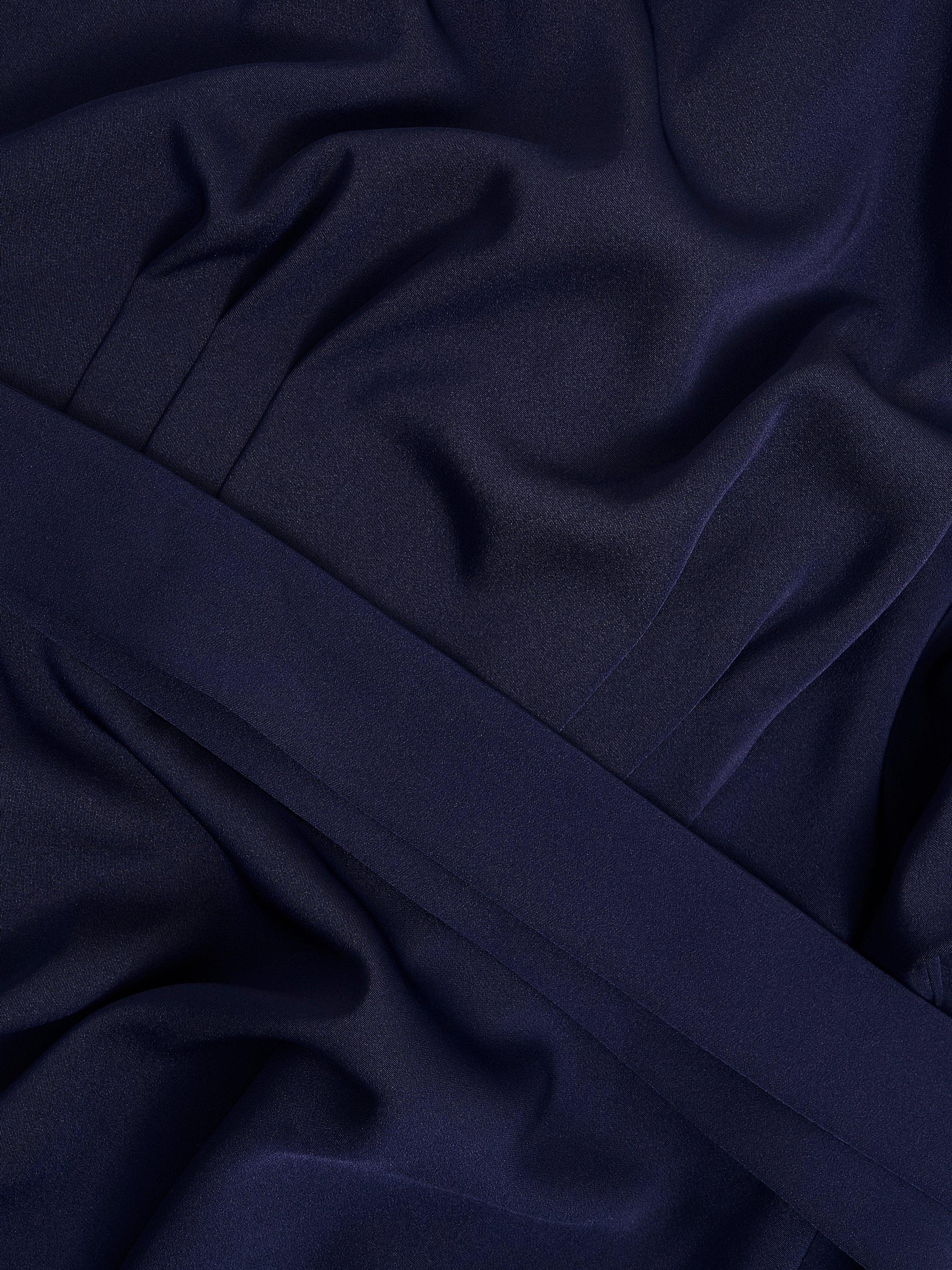 Product image 5 of 6, which shows Hobbs Petite Radclyffe Flared Dress, Midnight, 10