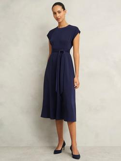 Hobbs Radclyffe Flared Dress, Midnight, Midnight