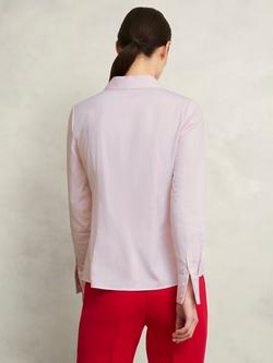 Hobbs Victoria Stripe Slim Fit Shirt, Pink/White - view 2, Pink/White