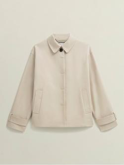 Hobbs Frida Trench Jacket, Buff Grey - view 2, Buff Grey