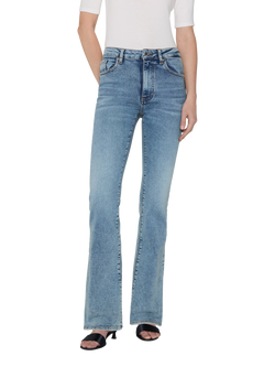 FRAME The Reboot High Rise Bootleg Jeans, Blue, Blue
