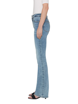 FRAME The Reboot High Rise Bootleg Jeans, Blue - view 2, Blue