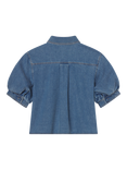FRAME Billow Sleeve Denim Shirt, Blue