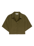 FRAME The Easy Boxy Shirt, Khaki