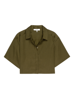FRAME The Easy Boxy Shirt, Khaki, Khaki