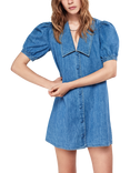 FRAME The Sailor Denim Mini Dress, Blue