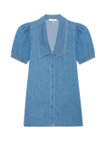 FRAME The Sailor Denim Mini Dress, Blue