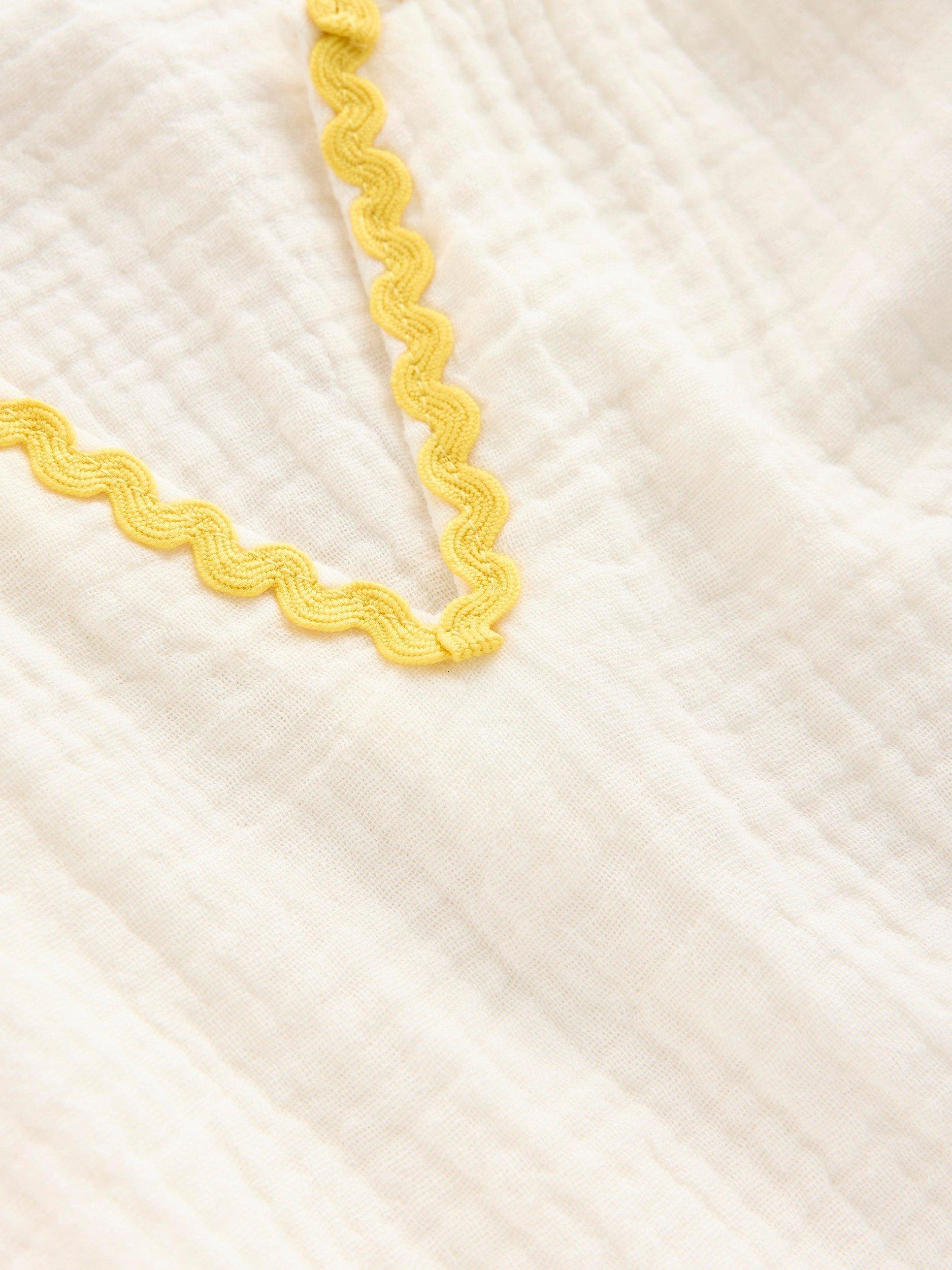 Product image 3 of 3, which shows Mini Boden Kids' Emmy Beach Dress, Ivory, 3-4 years