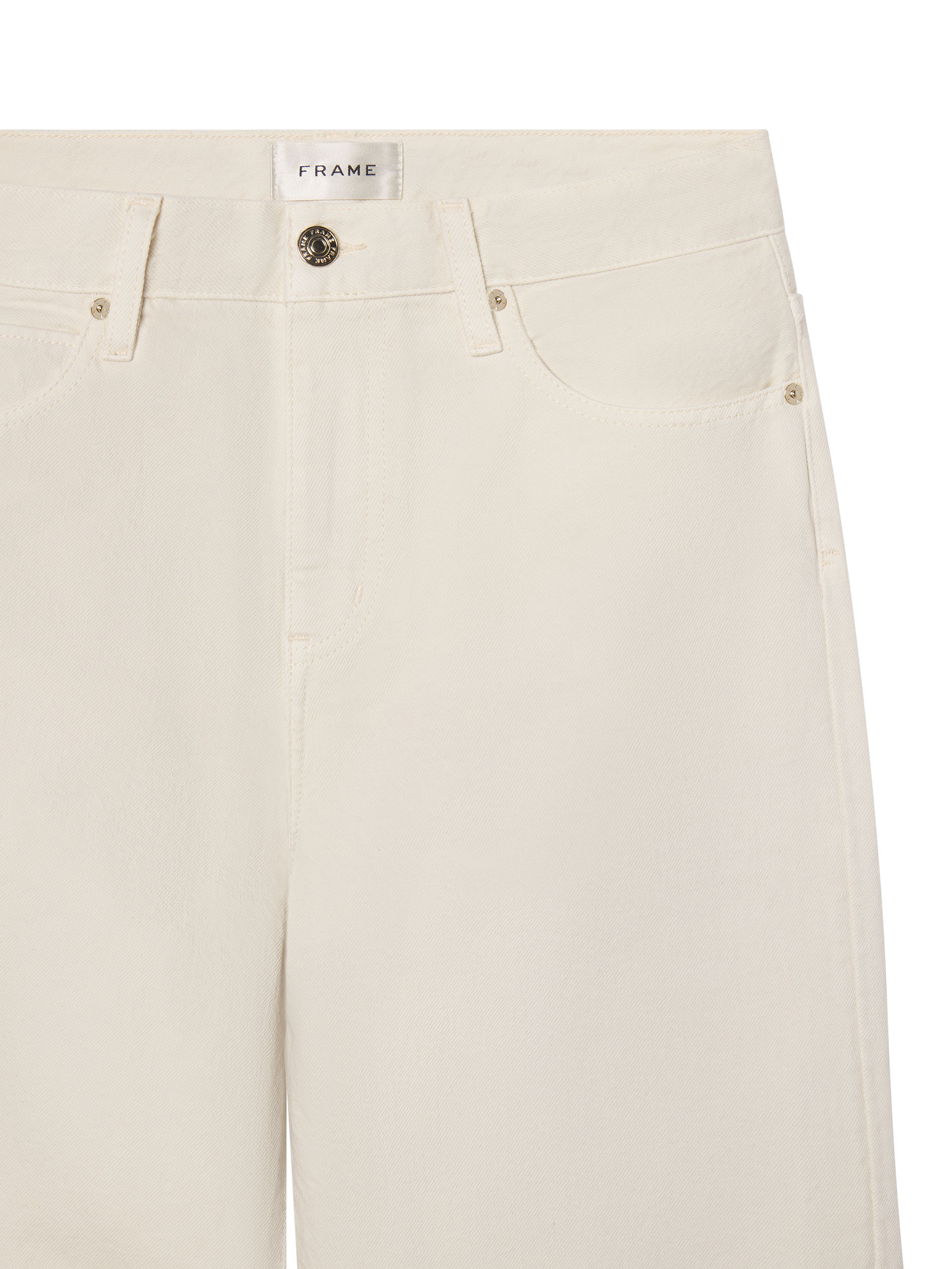 Product image 7 of 7, which shows FRAME The Candle Jeans, Cream, 24