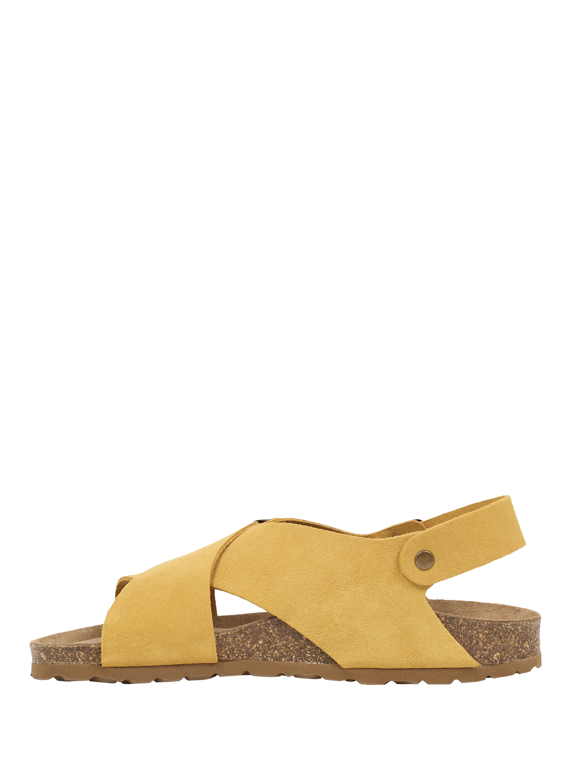 Product image 3 of 6, which shows Celtic & Co. Leather Crossover Buckle Sandals, Gorse, EU36