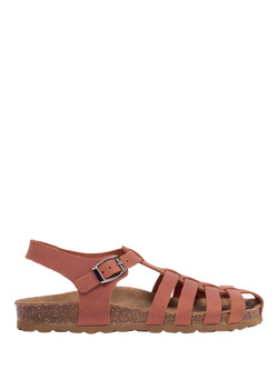 Celtic & Co. Leather Fisherman Sandals, Cognac