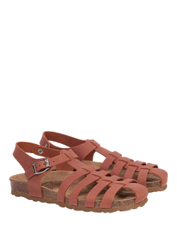 Celtic & Co. Leather Fisherman Sandals - view 2, Cognac