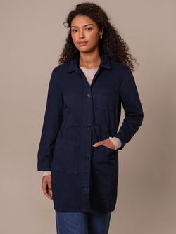 Celtic & Co. Peached Utility Coat, Dark Navy, Dark Navy