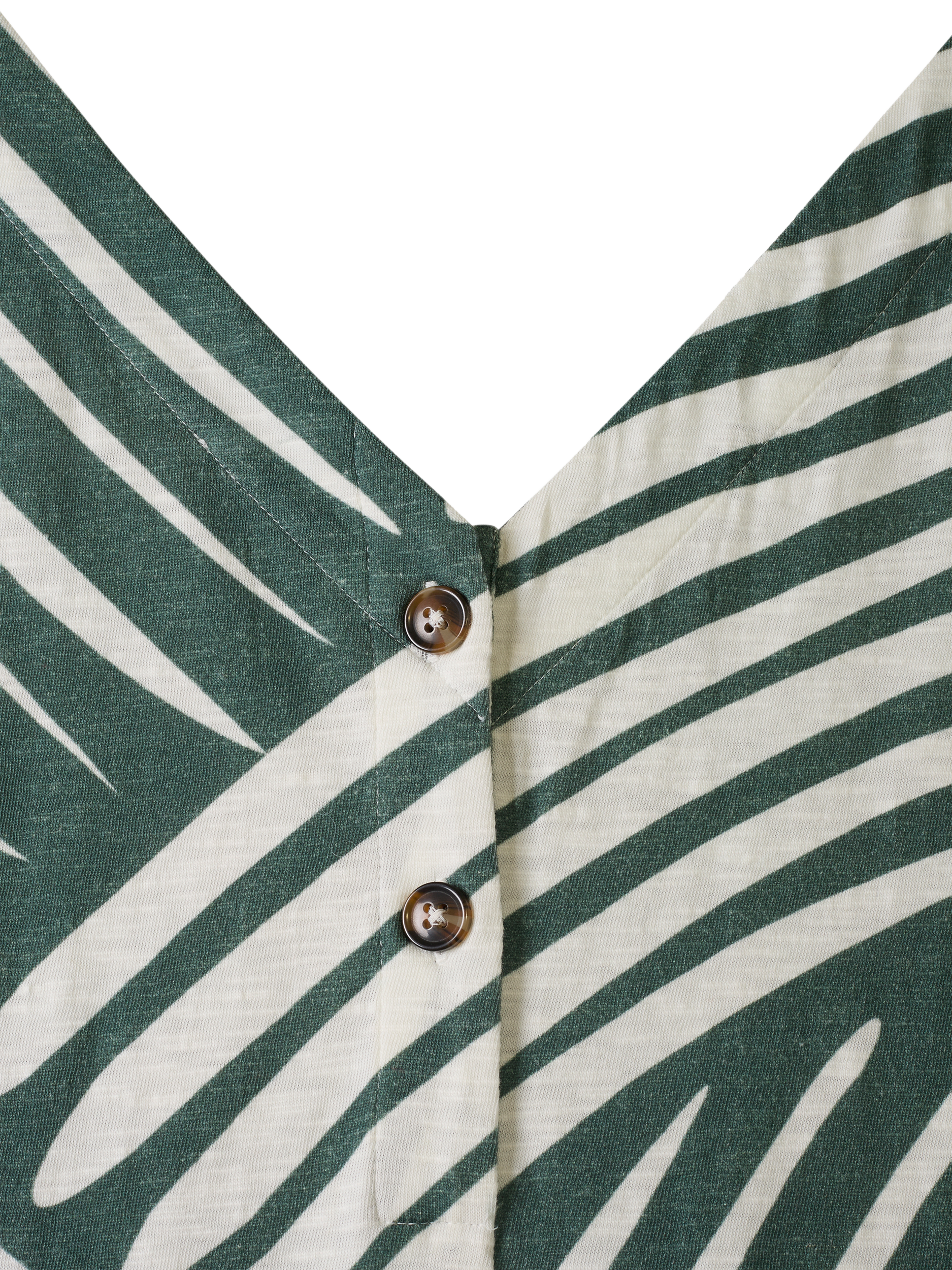Product image 4 of 5, which shows Celtic & Co. Slub Jersey Sleeveless Midi Dress, Dark Sage/White, 8