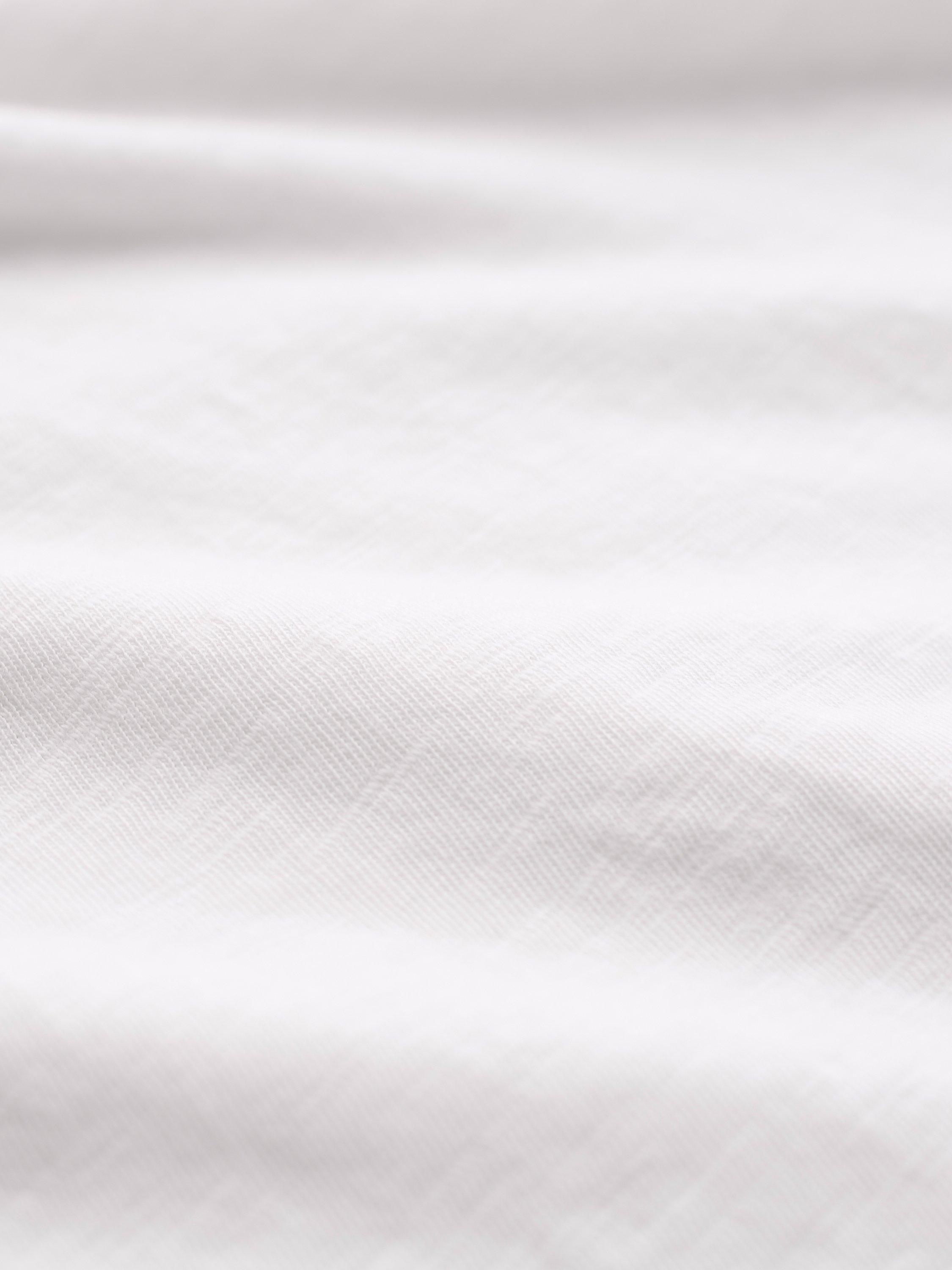 Product image 4 of 5, which shows Celtic & Co. Slub Jersey Grown On Sleeve T-Shirt, Chalk, 8