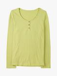 Celtic & Co. Slub Scoop Neck Henley Top, Fennel, Fennel
