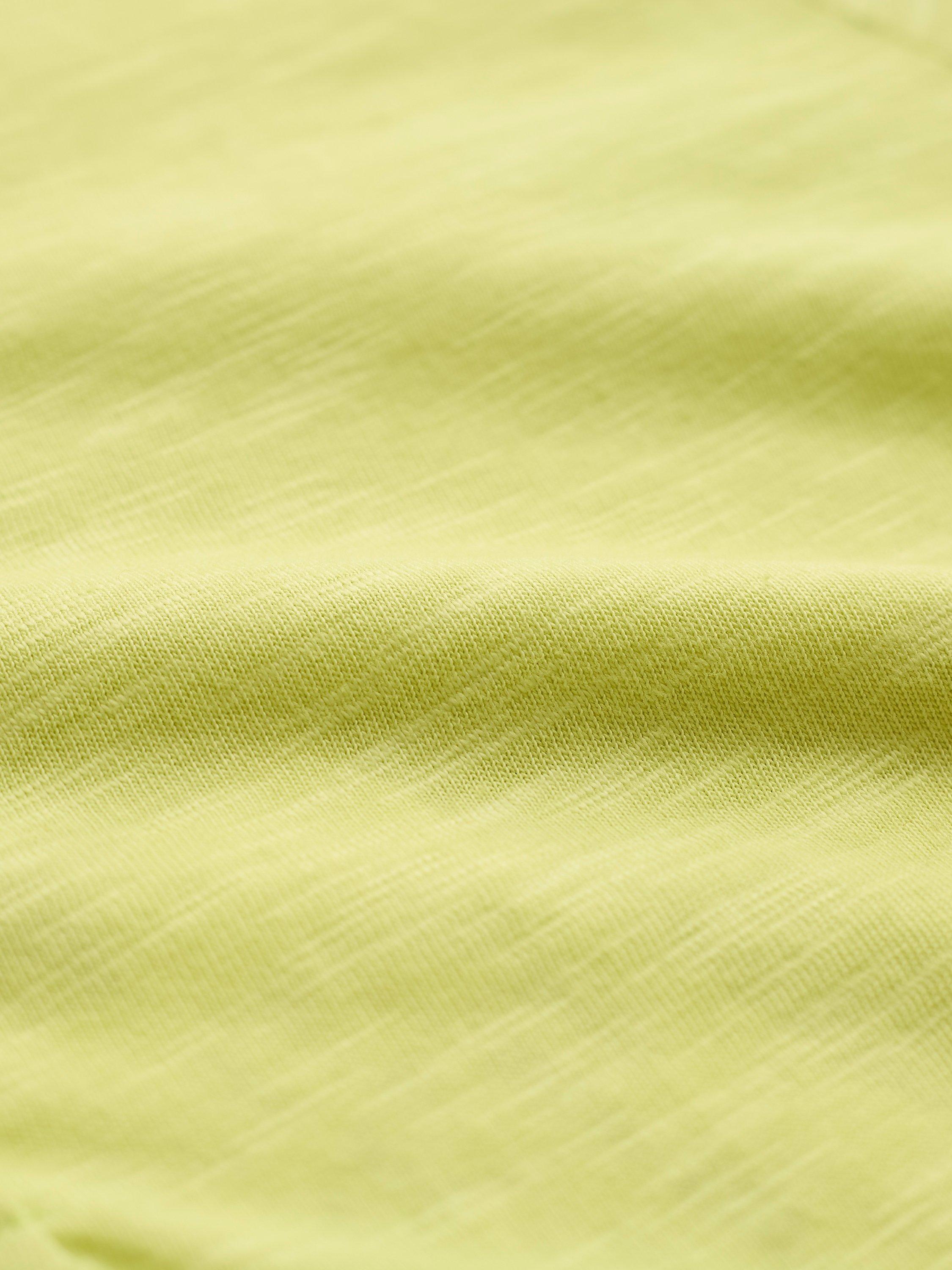 Product image 4 of 4, which shows Celtic & Co. Slub Scoop Neck Henley Top, Fennel, Fennel, 8