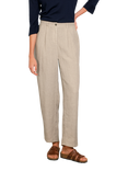 Celtic & Co. Pure Linen Barrel Leg Trousers, Stone