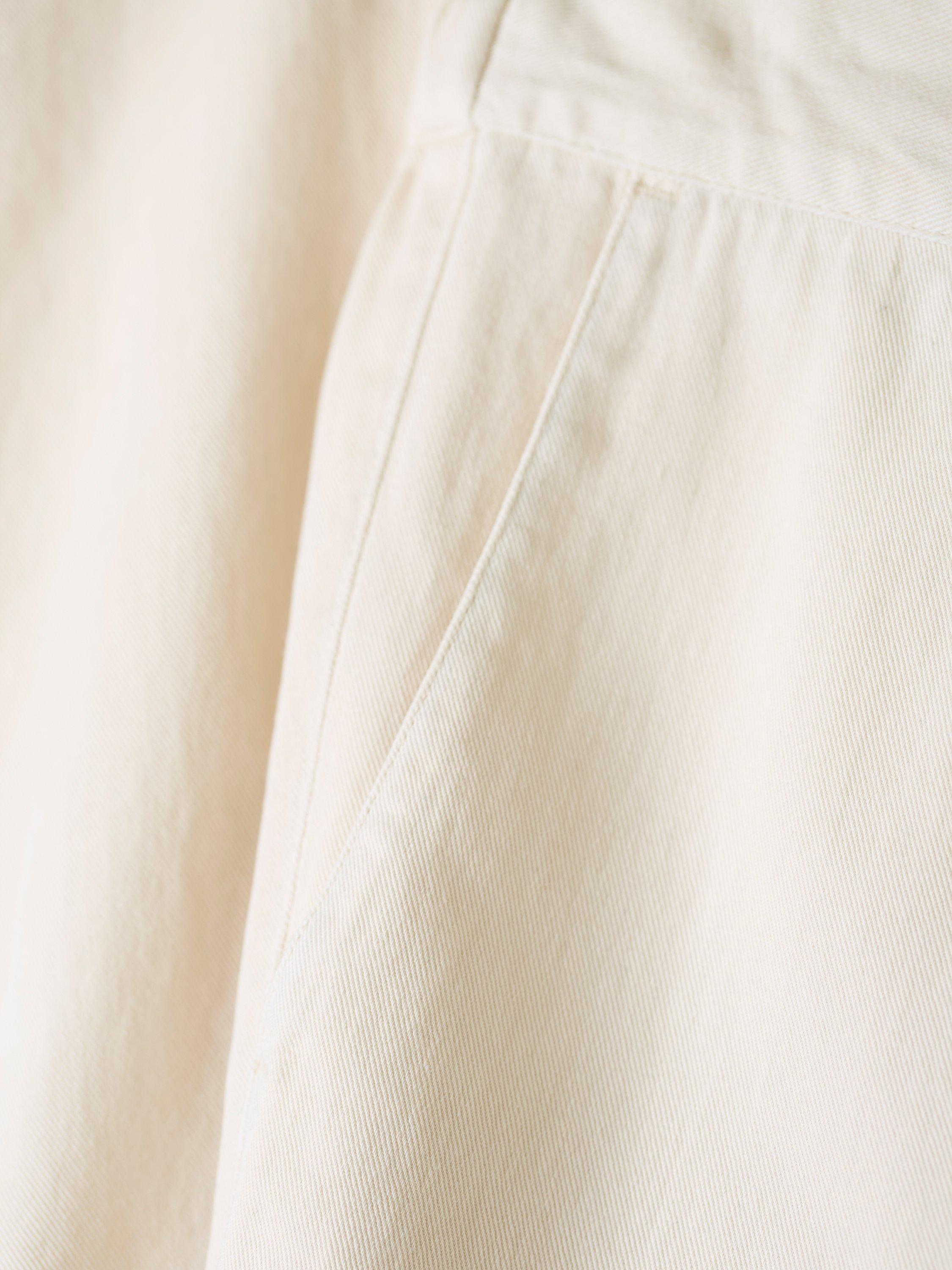 Product image 6 of 7, which shows Celtic & Co. Garment Dyed Cotton Twill Tapered Trousers, Oatmeal, 8