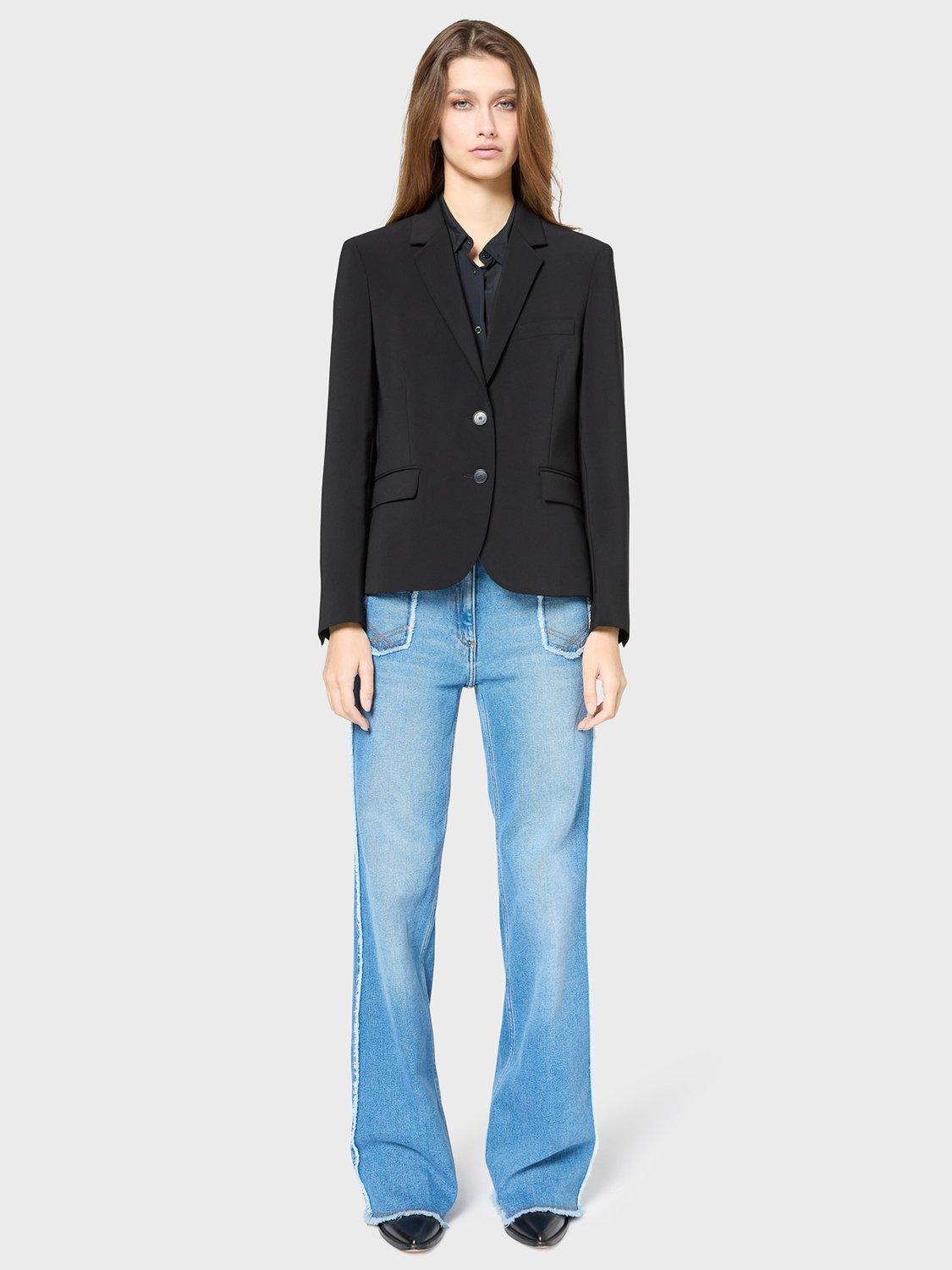 Product image 2 of 6, which shows Gerard Darel Romea Tailored Blazer, Black, 10