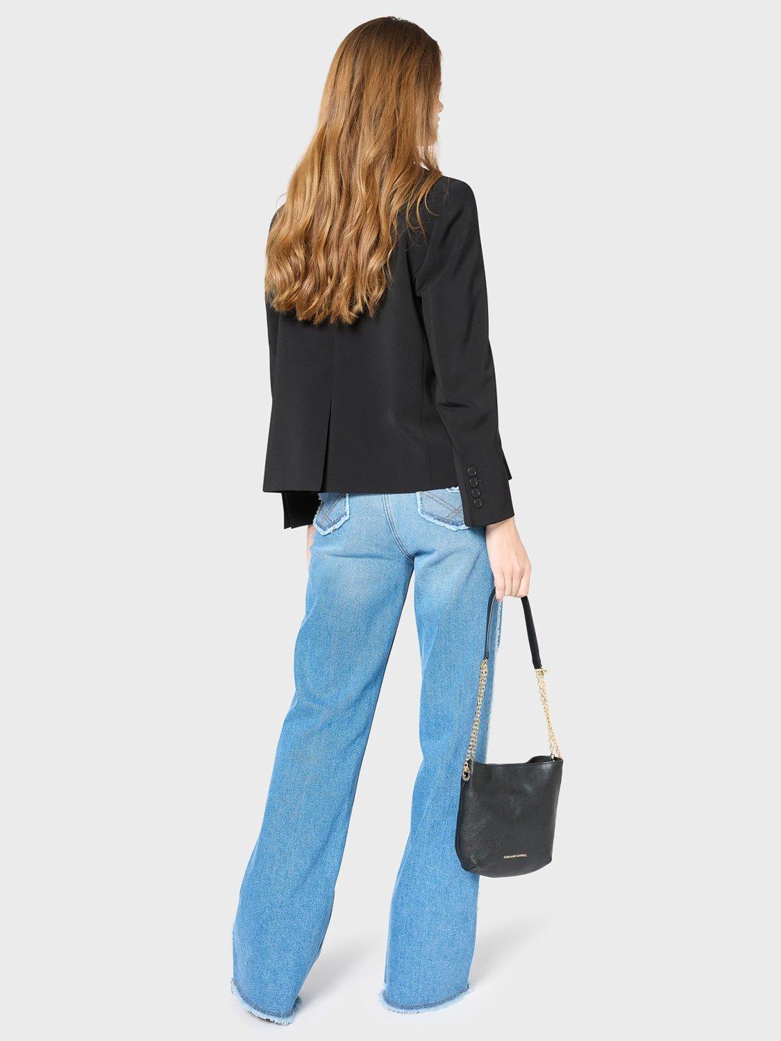 Product image 3 of 6, which shows Gerard Darel Romea Tailored Blazer, Black, 10
