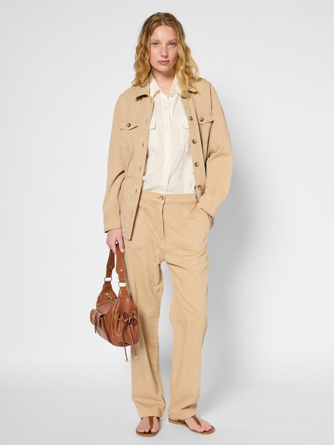 Product image 1 of 6, which shows Gerard Darel Romelda Utility Jacket, Camel, 8