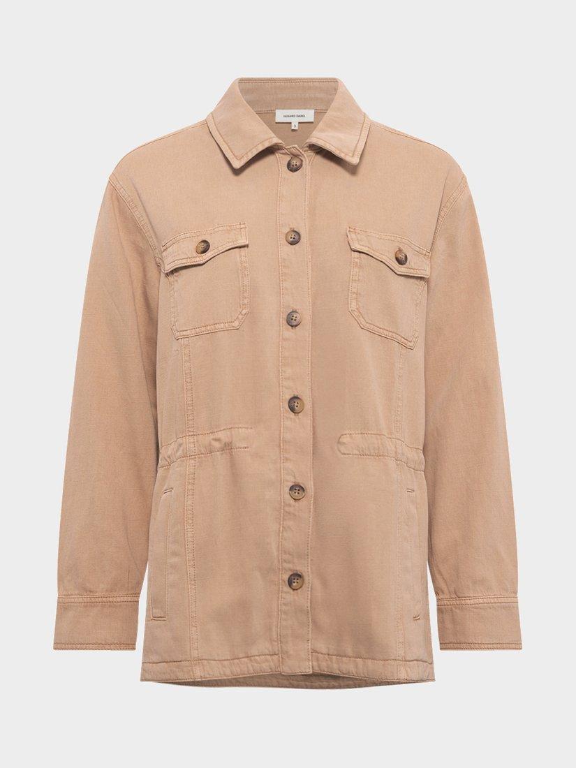 Product image 4 of 6, which shows Gerard Darel Romelda Utility Jacket, Camel, 8