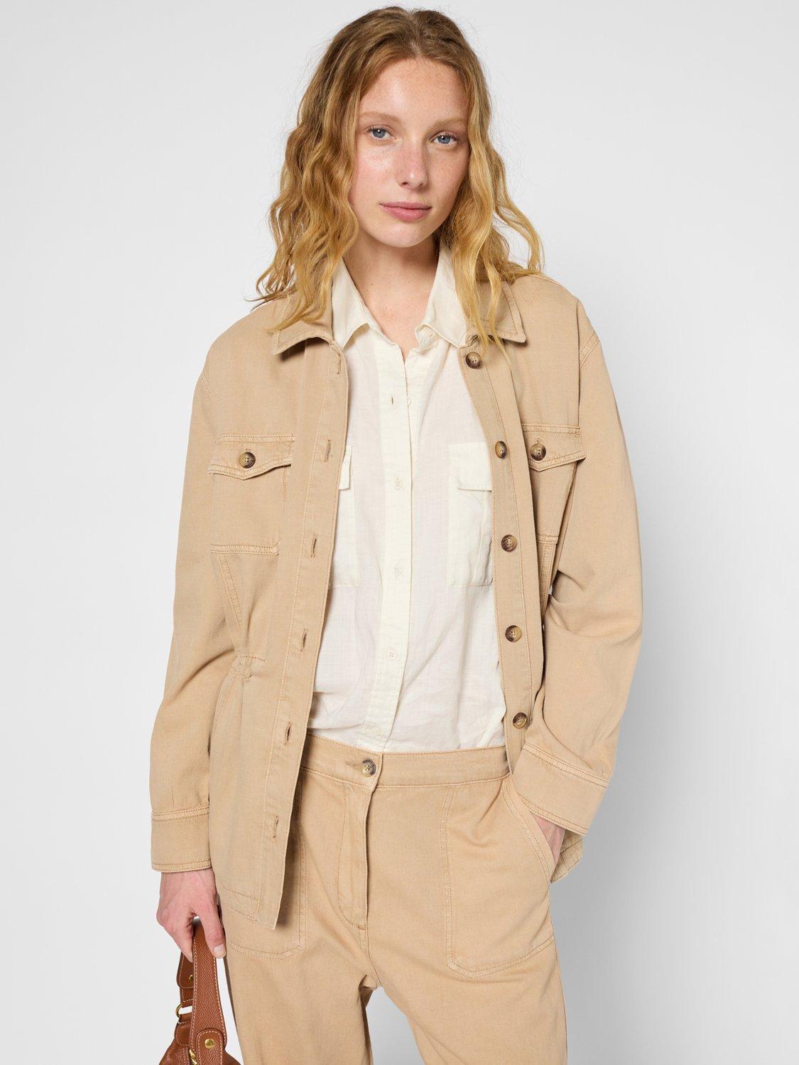 Product image 5 of 6, which shows Gerard Darel Romelda Utility Jacket, Camel, 8