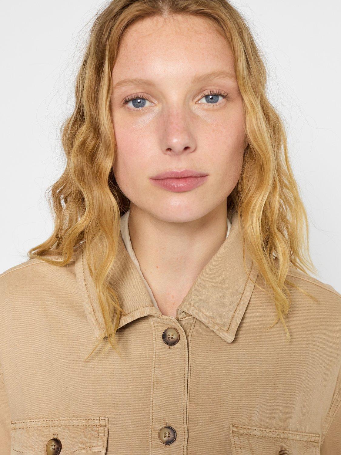 Product image 6 of 6, which shows Gerard Darel Romelda Utility Jacket, Camel, 8