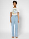 Gerard Darel Lilla Tailored Trousers, Blue