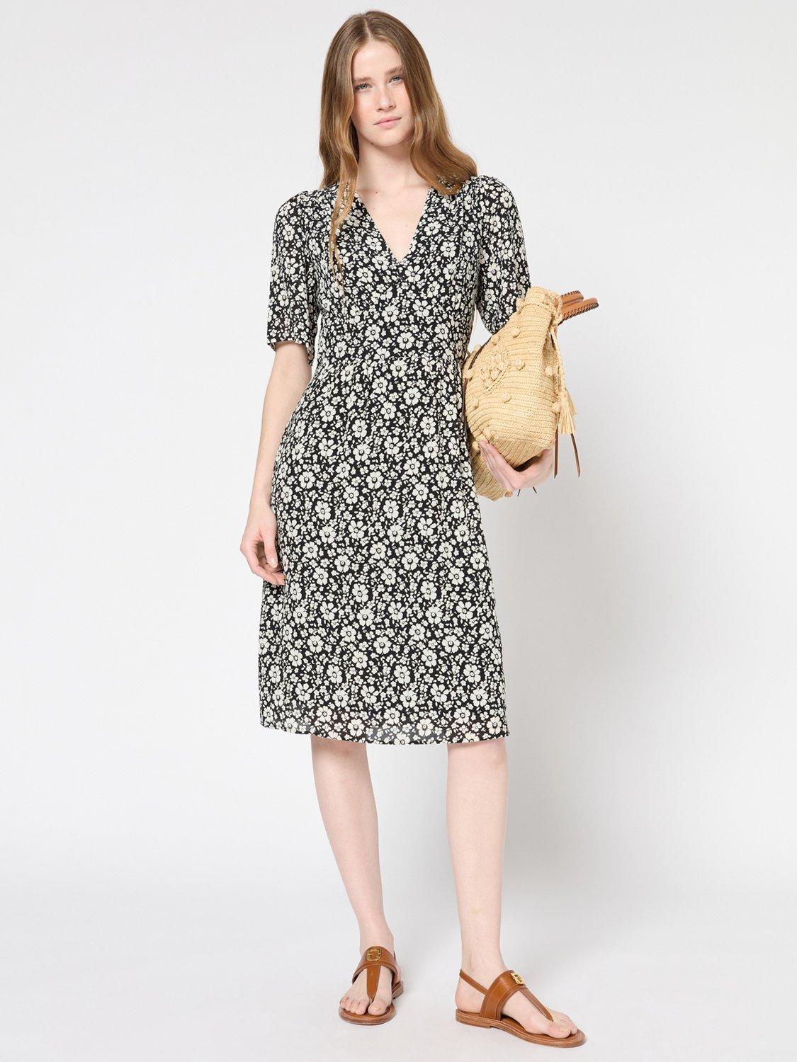Product image 1 of 6, which shows Gerard Darel Paget Floral Dress, Black, 18