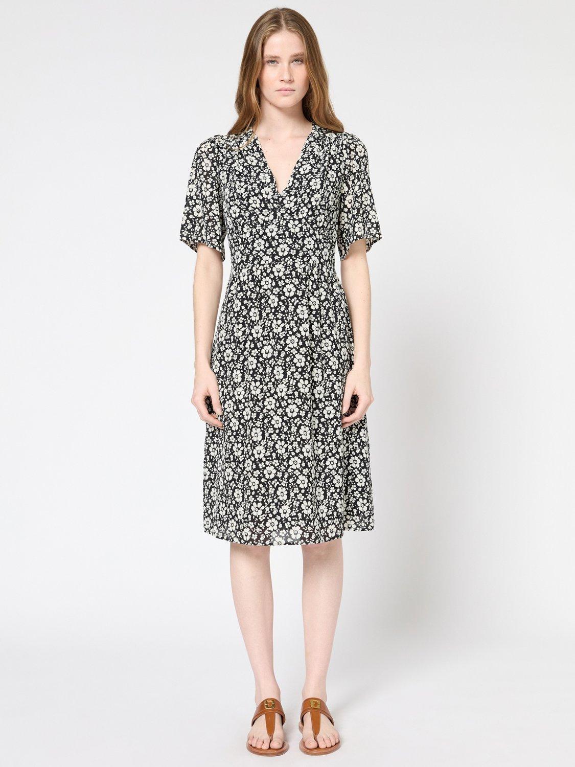 Product image 2 of 6, which shows Gerard Darel Paget Floral Dress, Black, 18