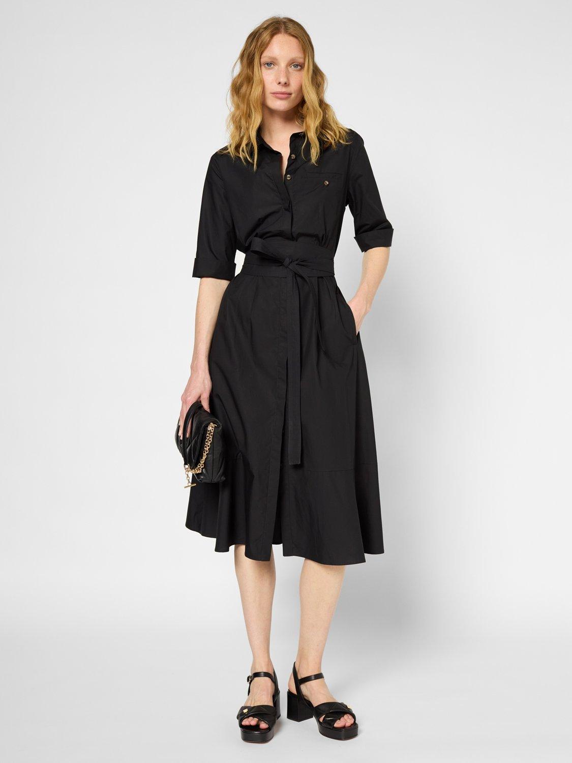 Gerard Darel Perrine Belted Dress, Black