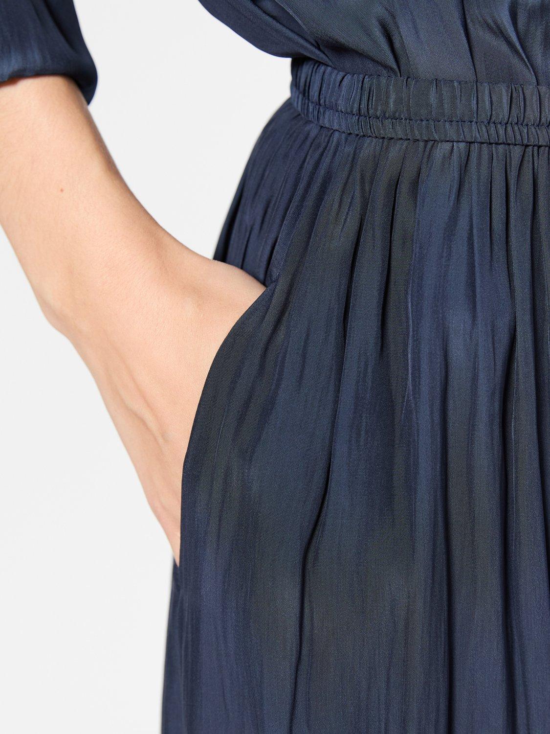 Product image 6 of 6, which shows Gerard Darel Vania Drape Skirt, Navy, 10