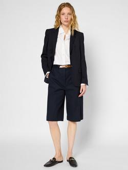 Gerard Darel Leonor Tailored Belted Trousers, Navy, Navy