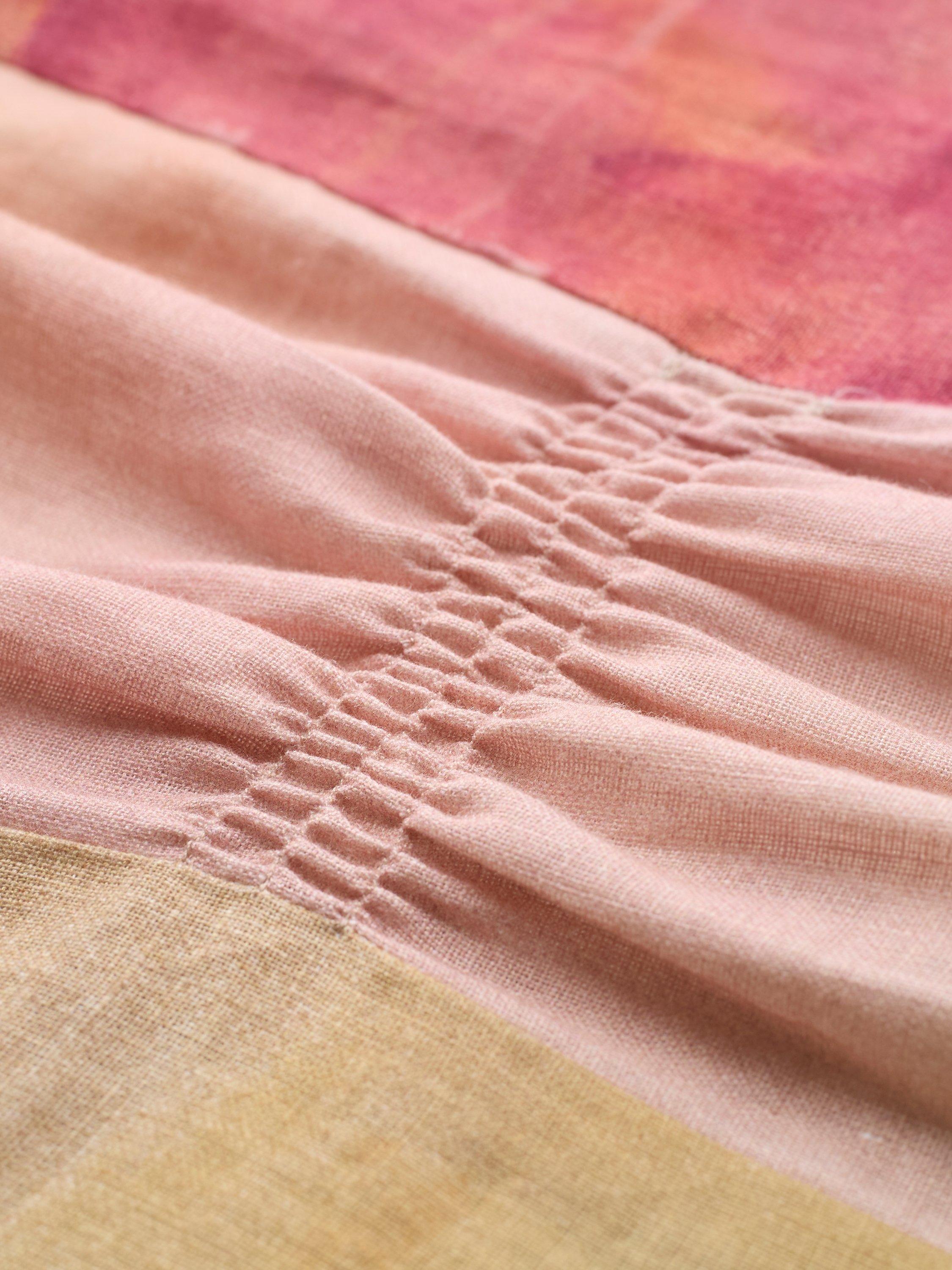 Product image 3 of 4, which shows Celtic & Co. Panelling Detail Pure Linen Dress, Multi, 8