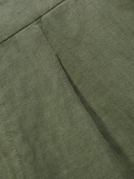 Celtic & Co. Pull On Pure Linen Shorts, Khaki - view 2, Khaki