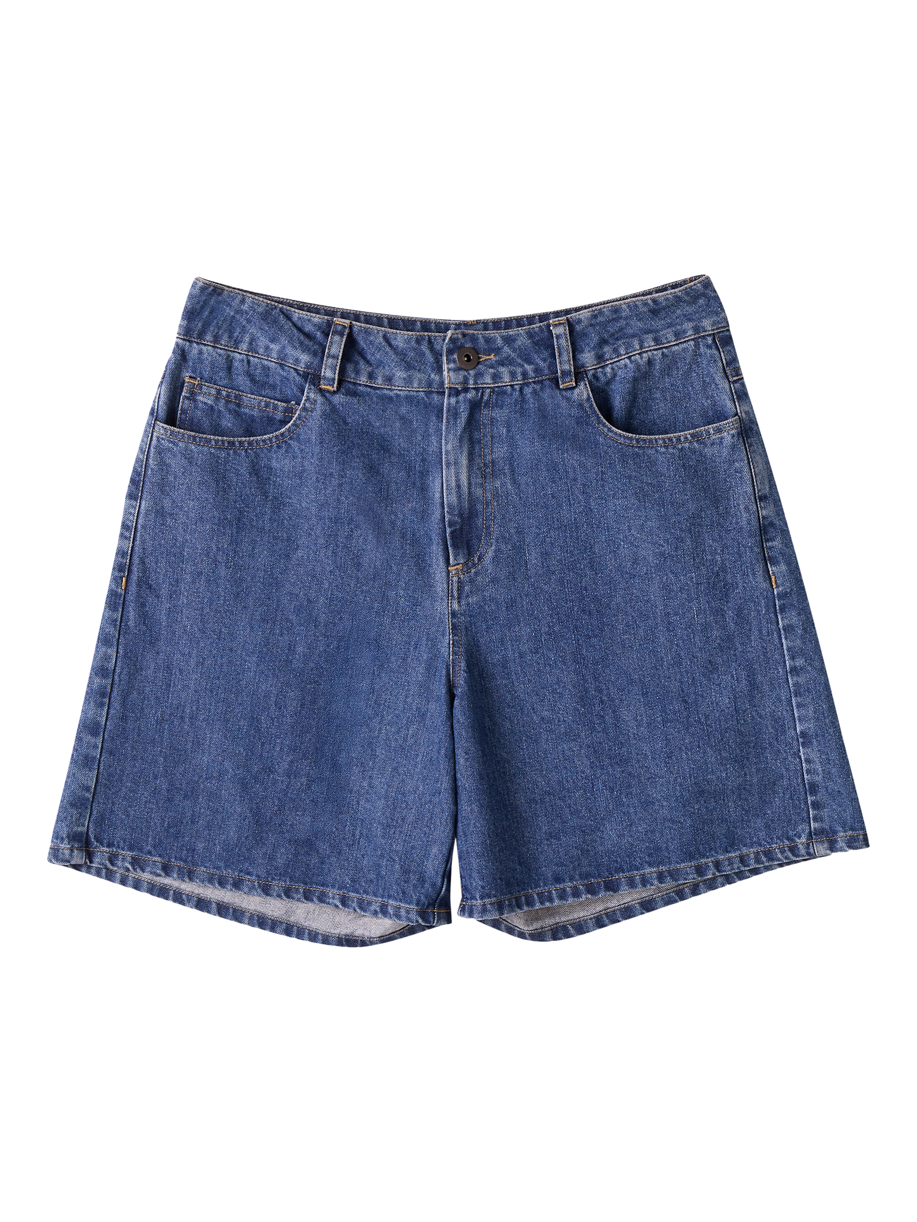 Product image 3 of 6, which shows Celtic & Co. Classic Denim Shorts, Indigo Mid Wash, 8