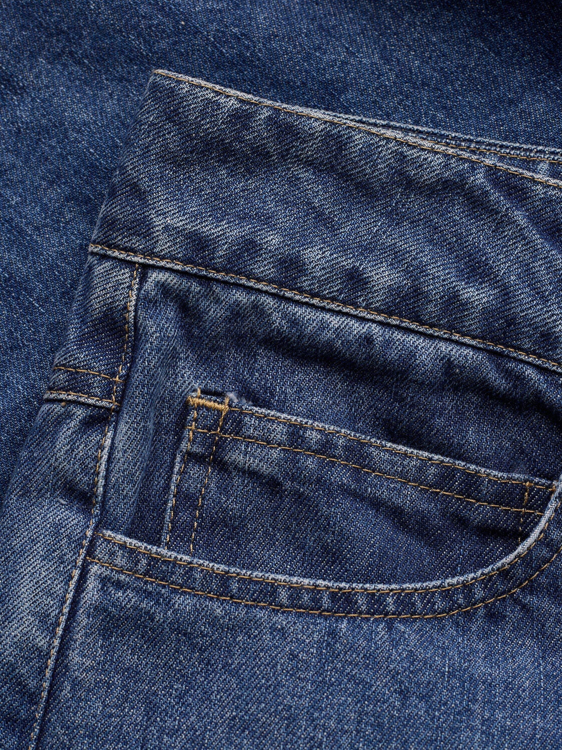 Product image 4 of 6, which shows Celtic & Co. Classic Denim Shorts, Indigo Mid Wash, 8