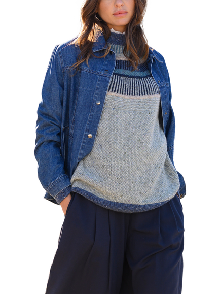 Celtic & Co. Statement Pure Donegal Wool Jumper - view 2, Multi