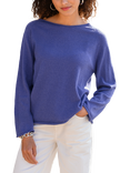 Celtic & Co. Super Soft Boat Neck Pure Wool Jumper, Indigo