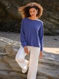 Celtic & Co. Super Soft Boat Neck Pure Wool Jumper, Indigo